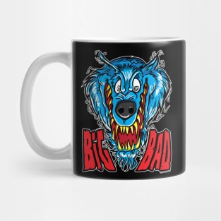 Snarling Wolf, Werewolf or Wolfman Cartoon Mug